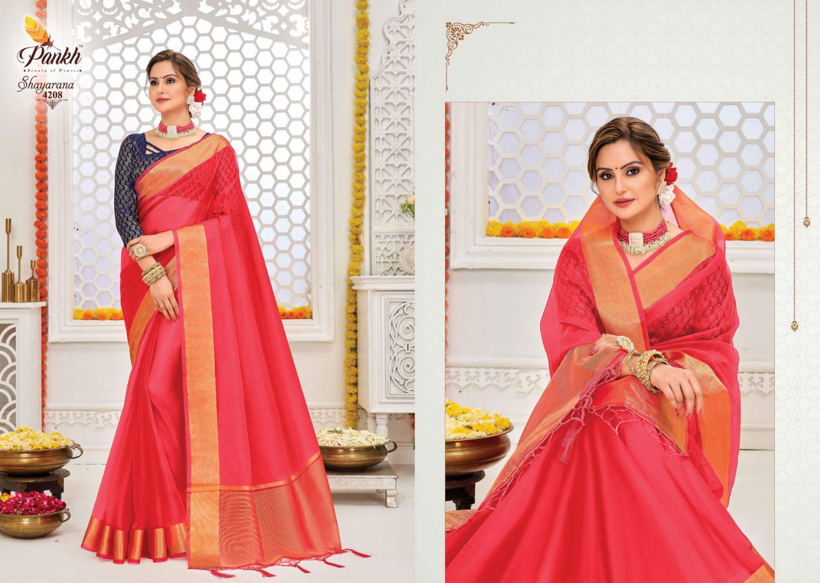 Pankh Shayarana Vol 1 Festive Wear Wholesale Designer Saree Catalog